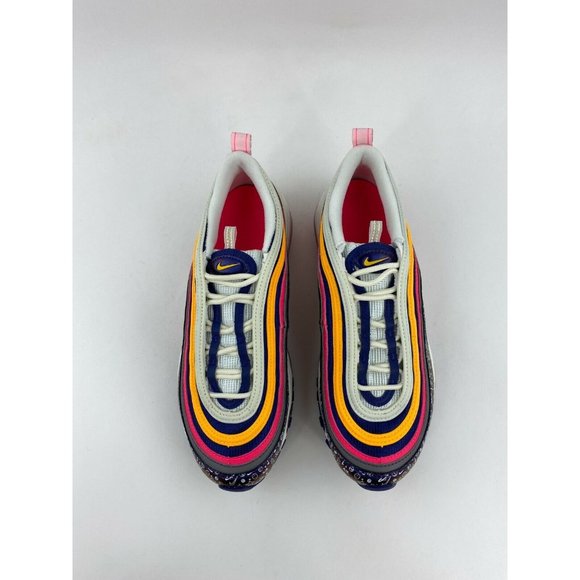 Nike Air Max 97 Purple Orange Women's Size 7 Sneakers Shoe White Pink - Picture 10 of 10